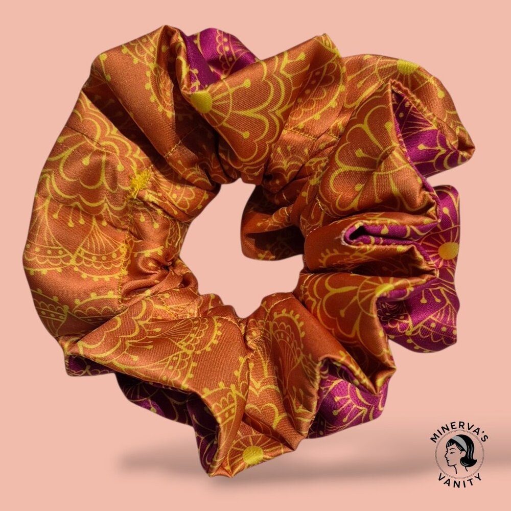 Satin Scrunchies - solid and 2 tone, small to XXL - handmade